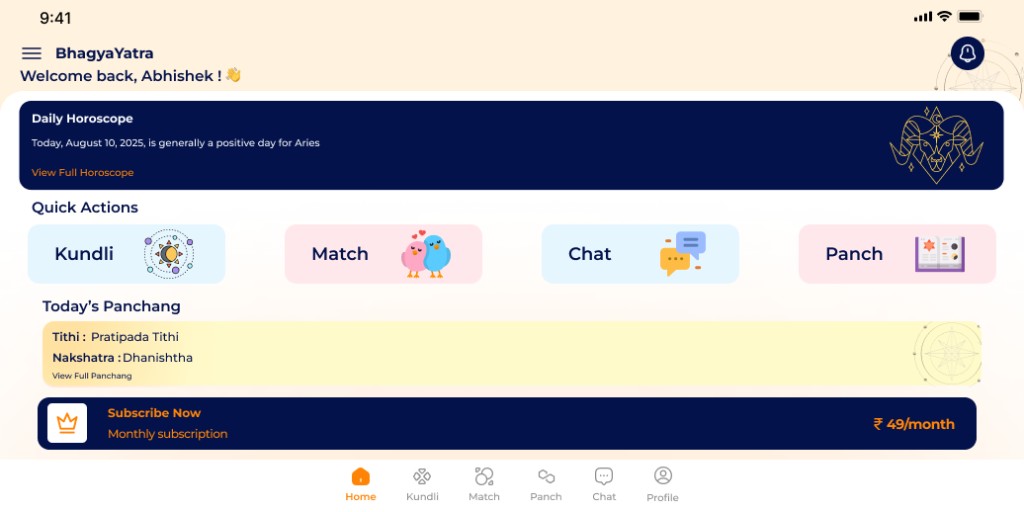Bhagya Yatra: AI-Powered Personalized Vedic Astrology Reports and 13-Month Forecasts case study