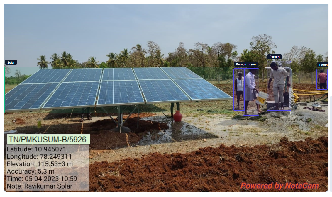 PM Kusum Yojana solar installation verification dashboard