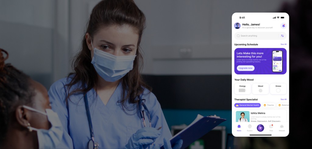 SURGE patient home with upcoming schedule and therapist specialists