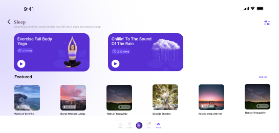 SURGE sleep and wellness content library